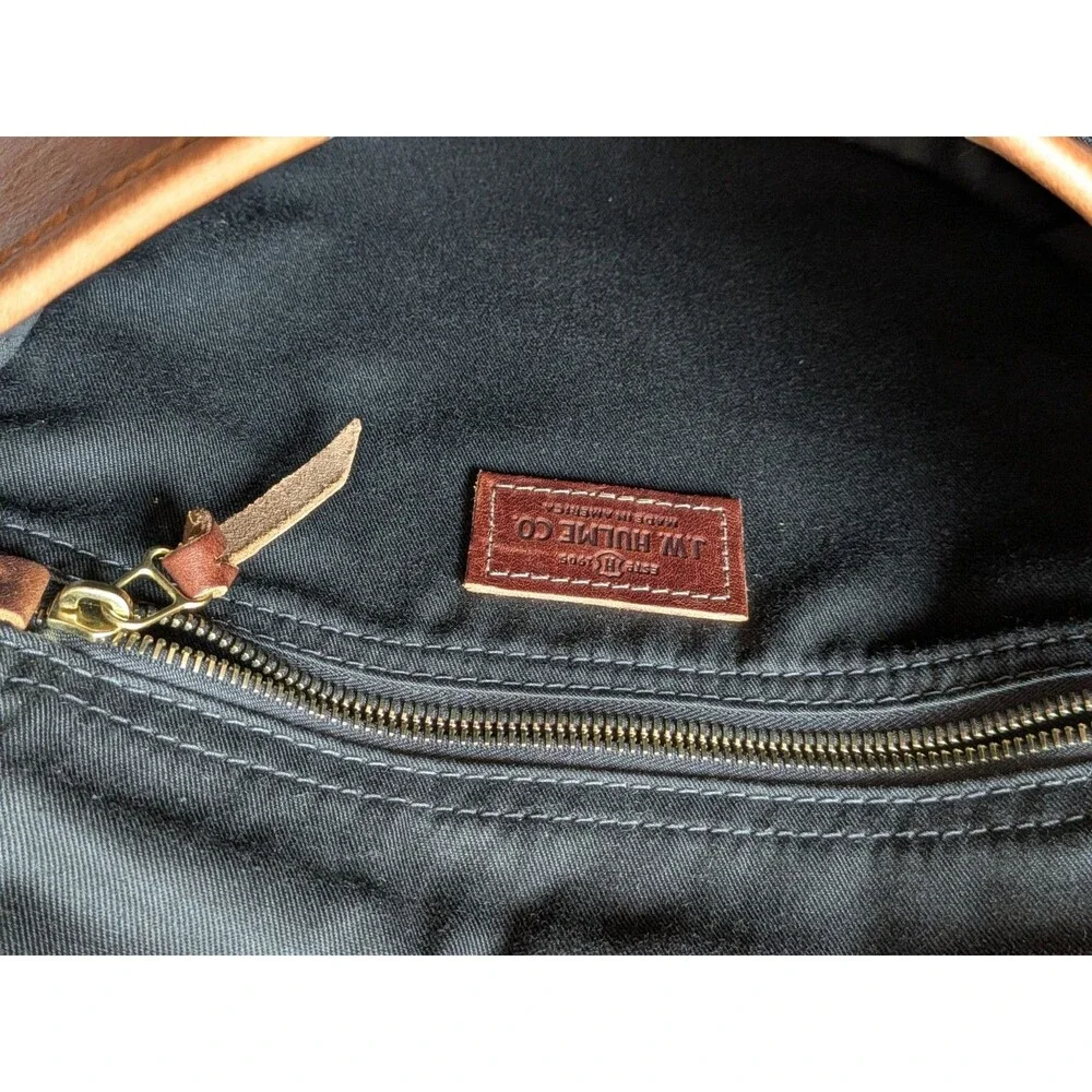 J.W. Hulme Co. Medium Belmont Leather Crossbody Saddle Bag | Made in USA